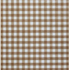 Xadrez Poliéster Médio Bege 