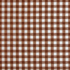 Xadrez Poliéster Médio Marrom 