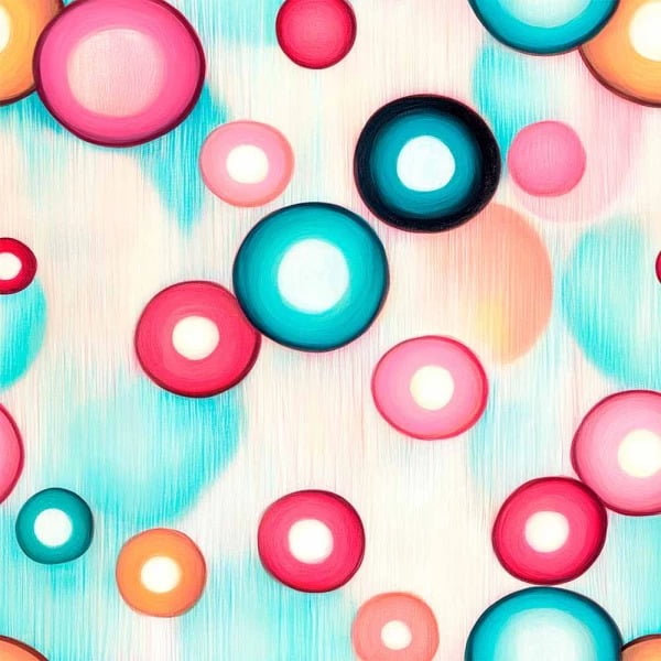 Tricoline Digital Bolas Coloridas