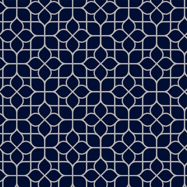 Tricoline Azulejo Azul Marinho 