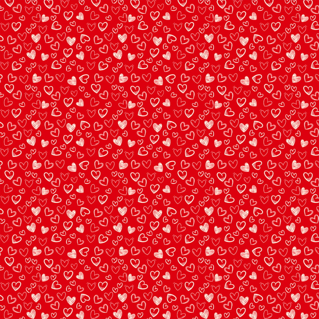 Tricoline Coração Apaixonado Vermelho
