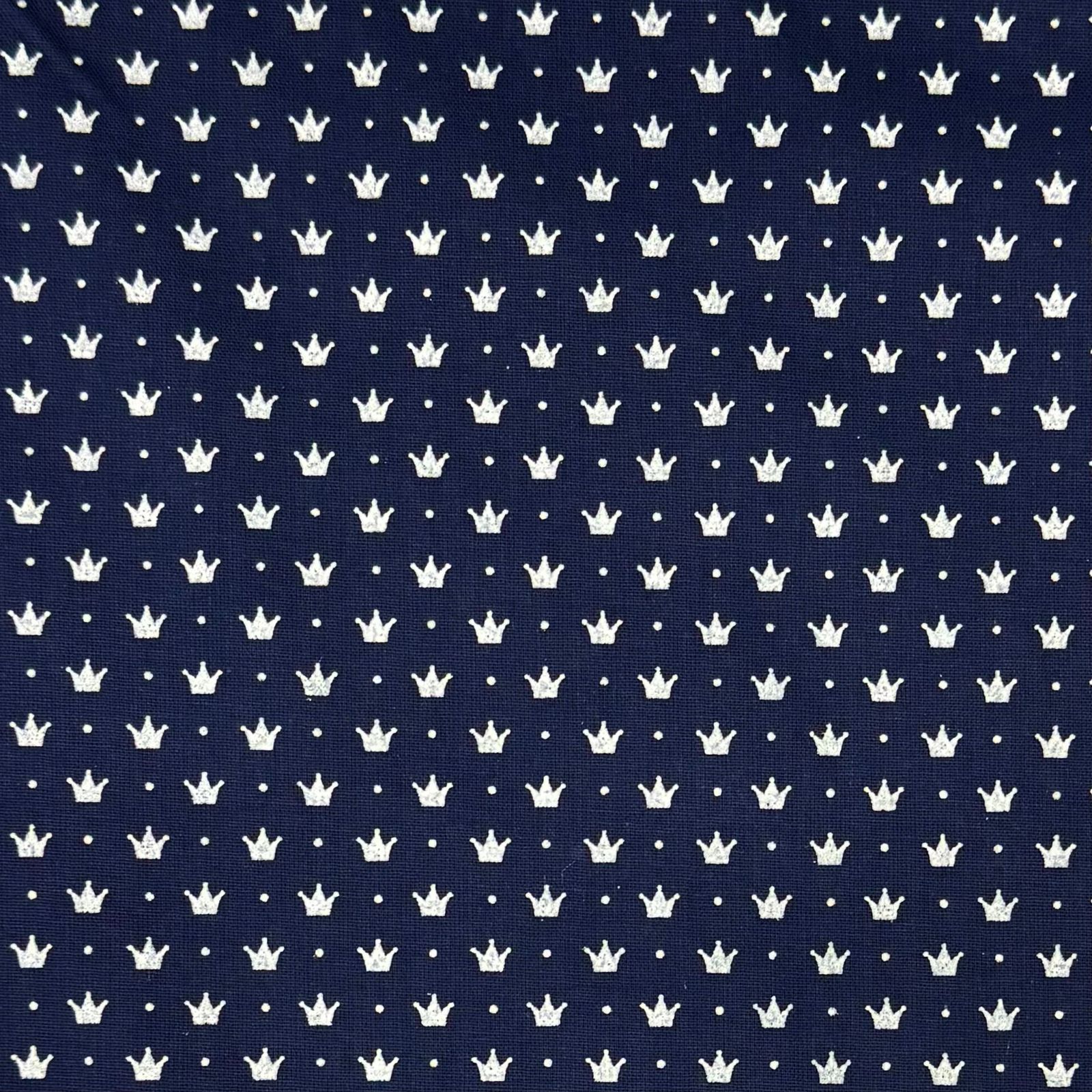 Tricoline Mini Coroas Fundo Azul