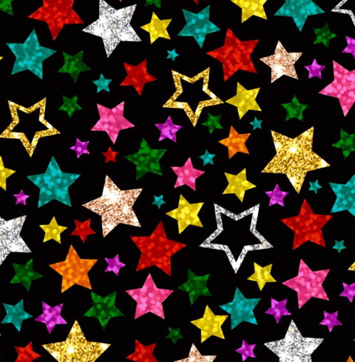  Tricoline Estrelas e Glitter