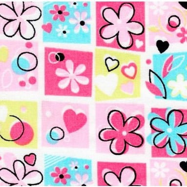 Tricoline Floral Rosa