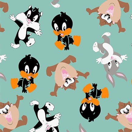Tricoline Baby Looney Tones Verde