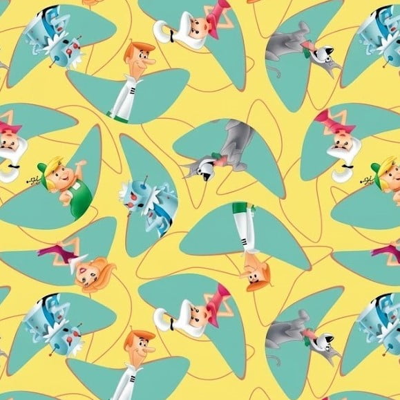 Tricoline Os Jetsons Fundo Amarelo
