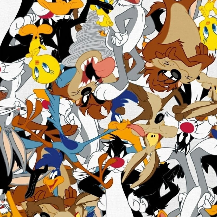 Tricoline Turma Looney Tunes em Ação