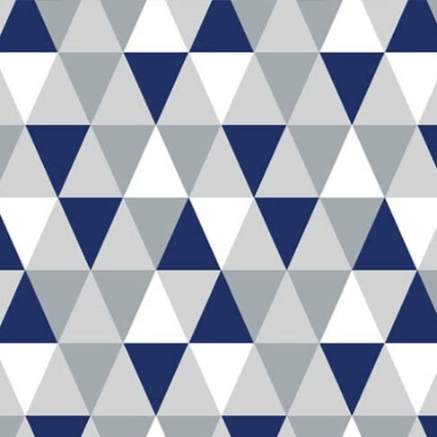 Tricoline Geométria Azul