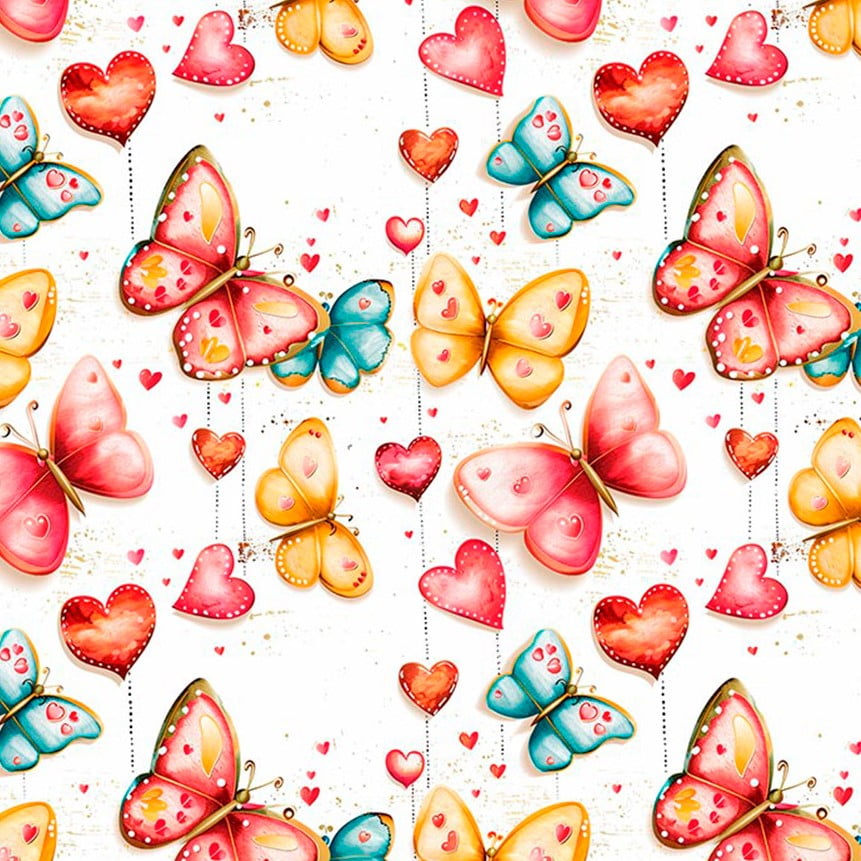 Tricoline Digital Borboletas Lindas