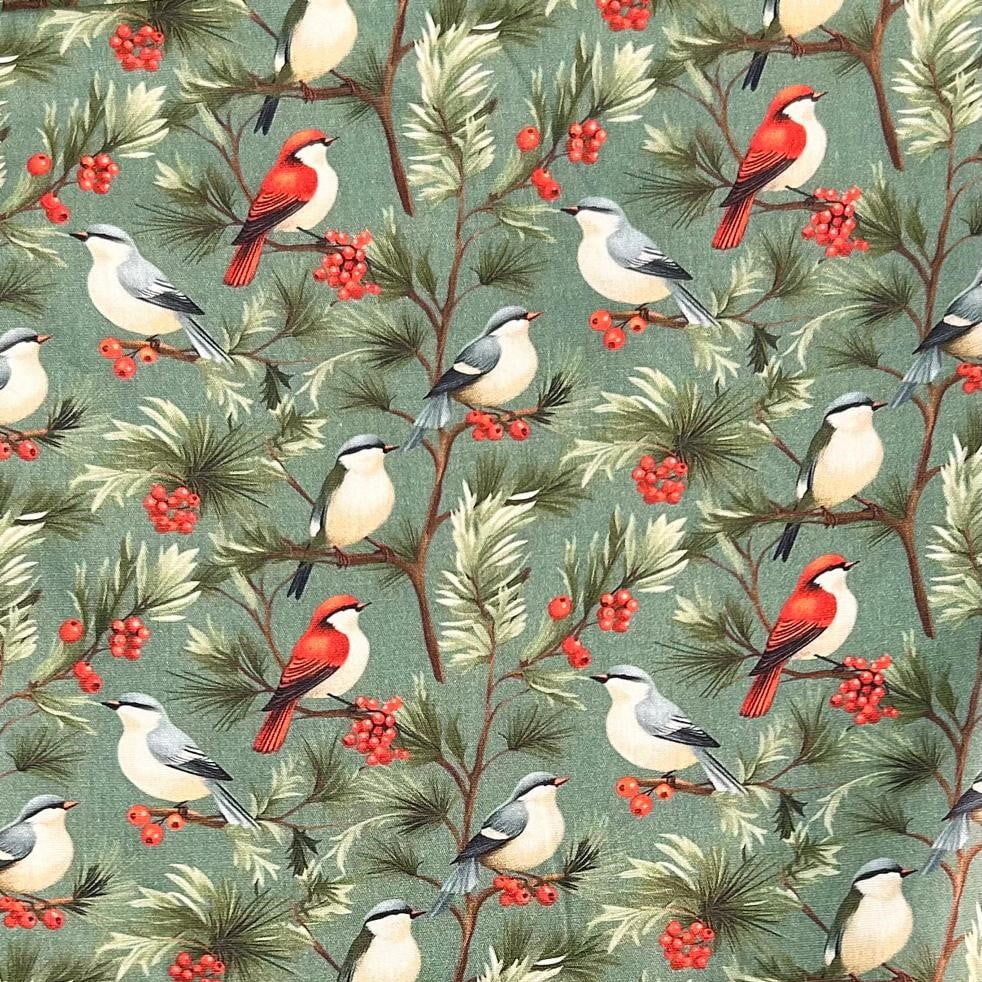 Tricoline Digital Pássaros na Arvore 