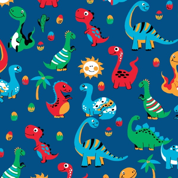 Tricoline Dino Colorido Infantil