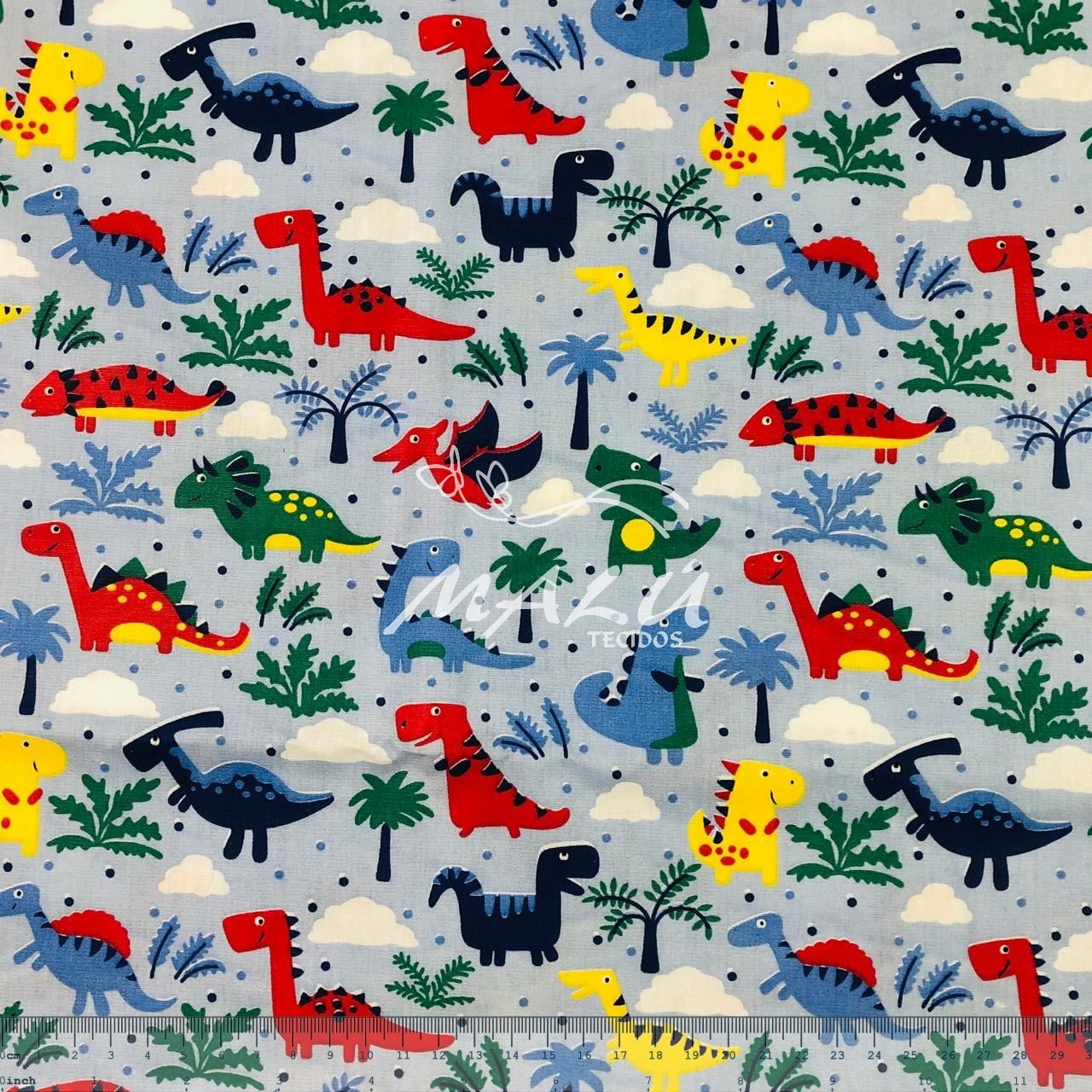 tricoline animal animais dinossauro dino patchwork