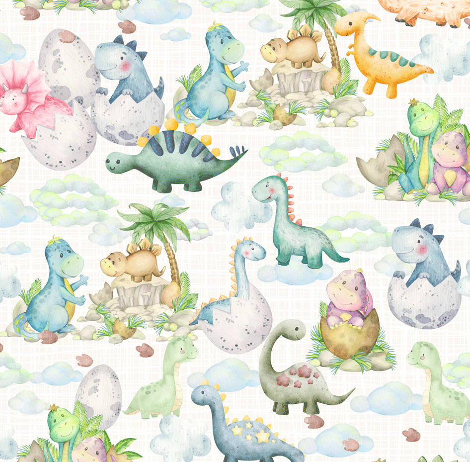 tricoline animal animais dinossauro dino patchwork