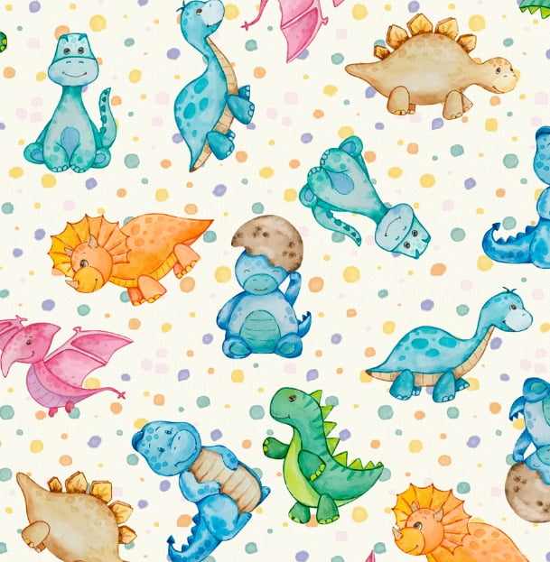  Tricoline Dinossauros Felizes Infantil