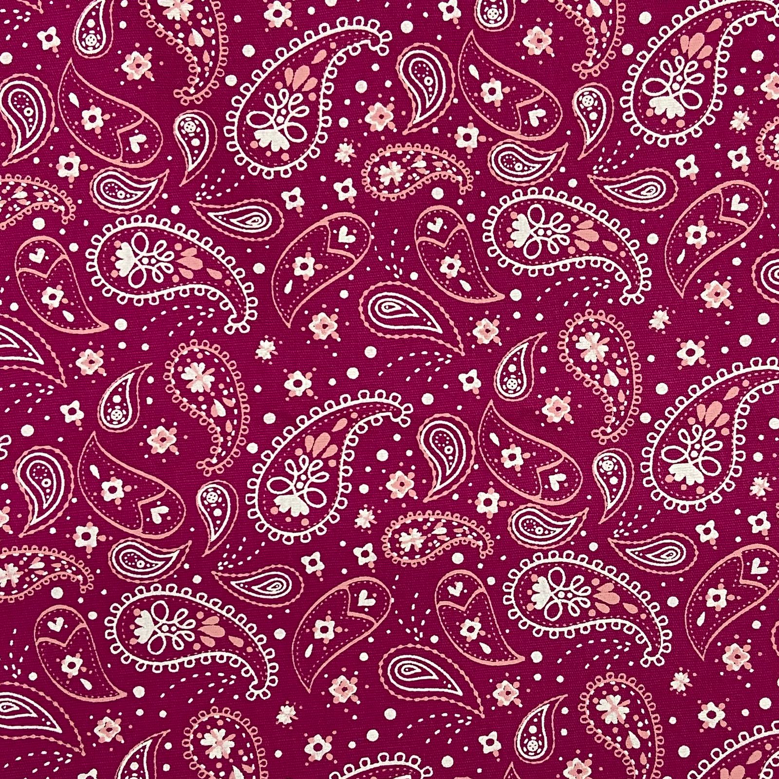 Tricoline Paisley Rosa LIQUIDA 