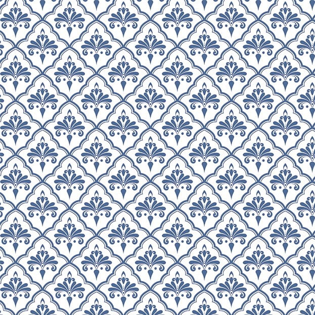 Tricoline Arabesco Imperial Azul