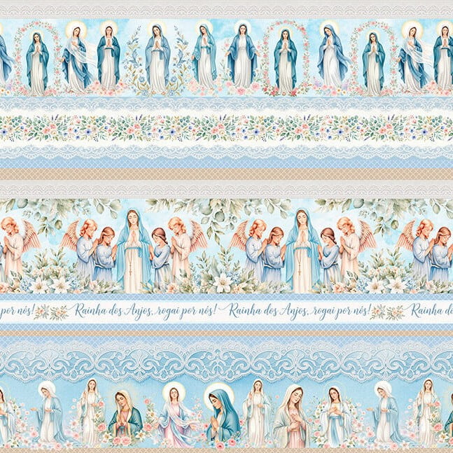 Tricoline Barrada Jesus e Maria