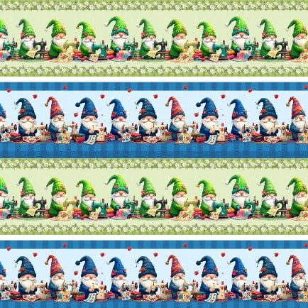 Tricoline Digital Barrado Gnomos 