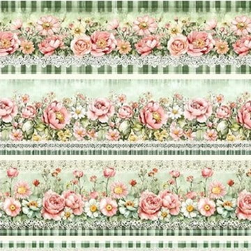 Tricoline Digital Flores Belas