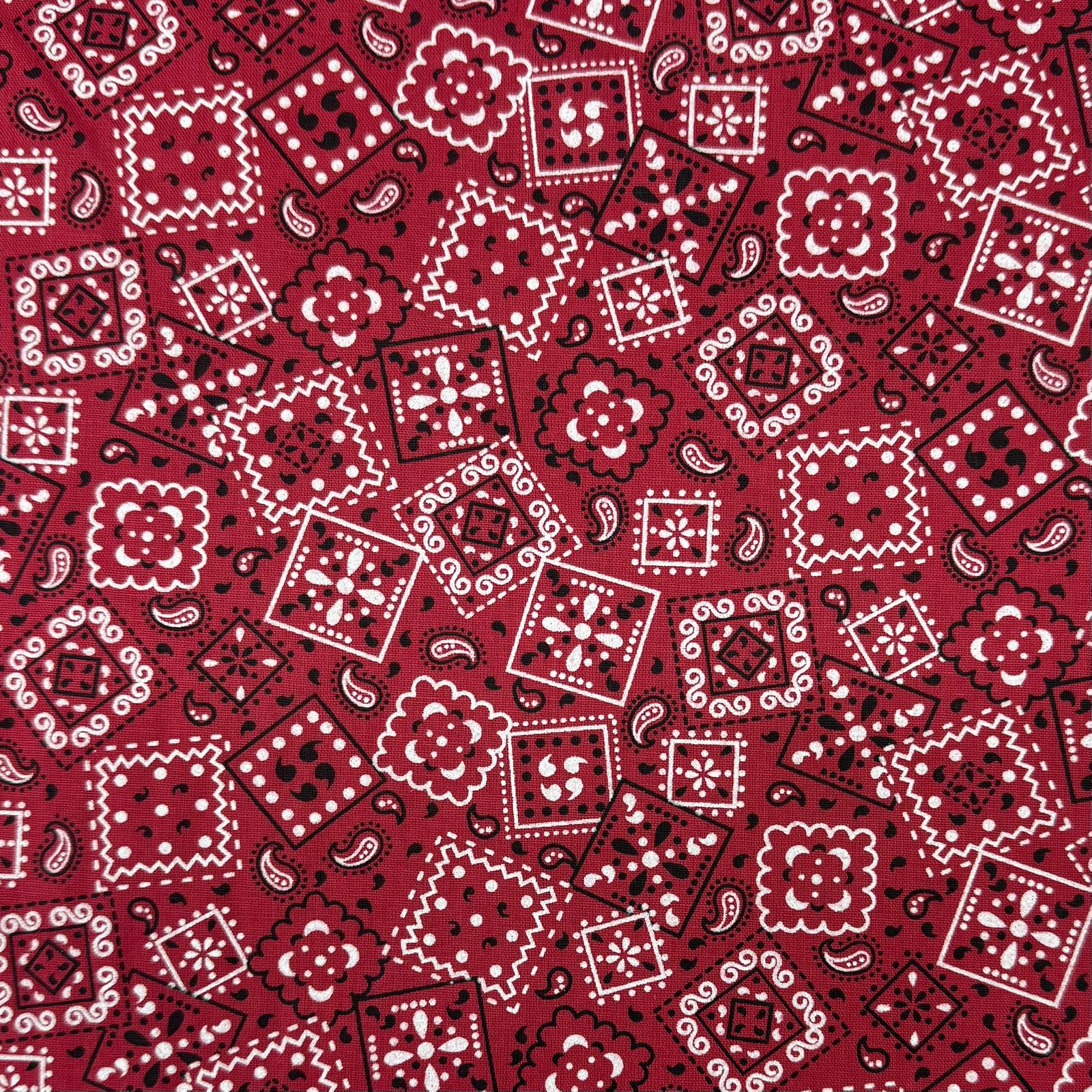 Tricoline Bandana Vermelha Country