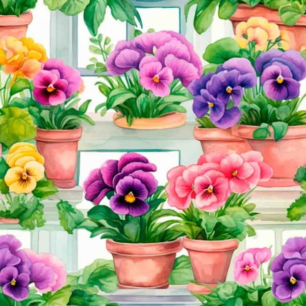 Tricoline Digital Amor Perfeito