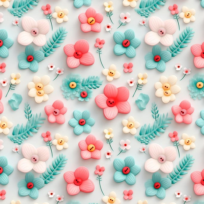 Tricoline Digital Flores Doces 