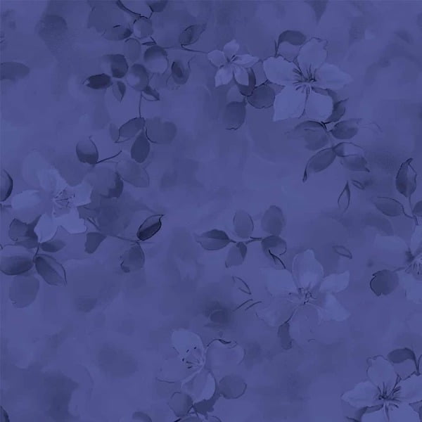 Tricoline Digital Floral Simples Violeta