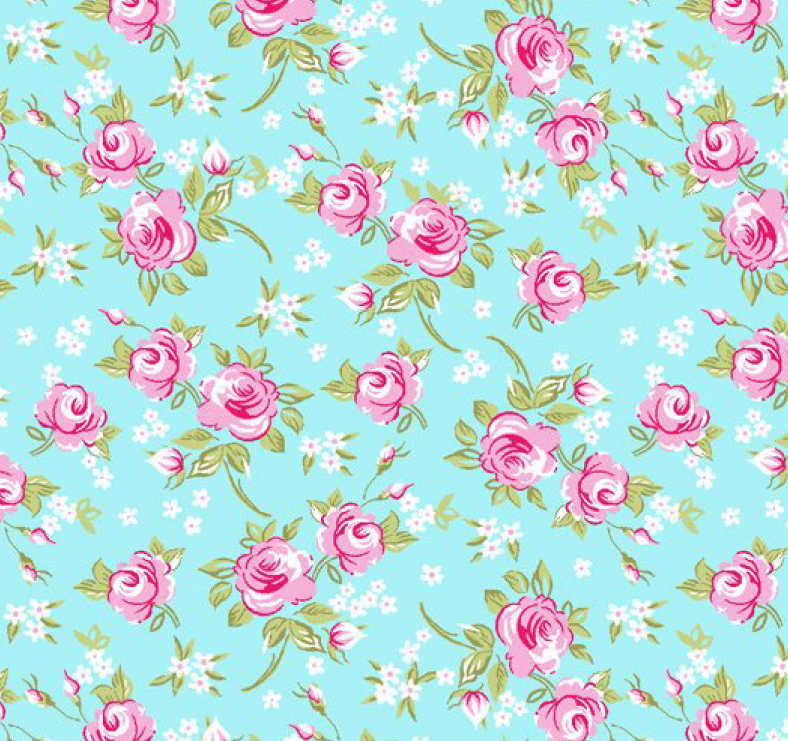 Tricoline Floral Dona Verde Tiffany