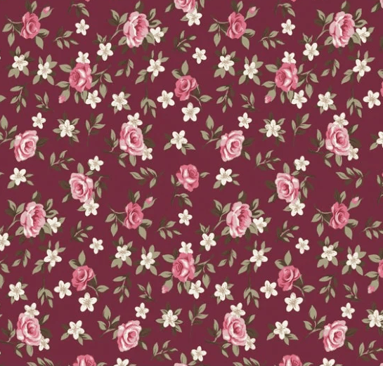 Tricoline Floral Lucia Bordo