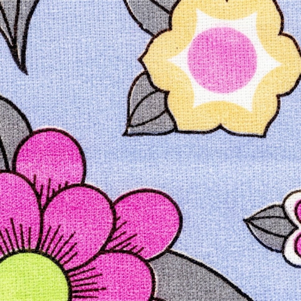 Tricoline Floral Primavera Doce Lilás