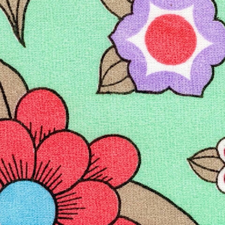Tricoline Floral Primavera Doce Verde