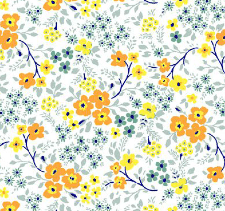 Tricoline Flores Amarelas Pintura  