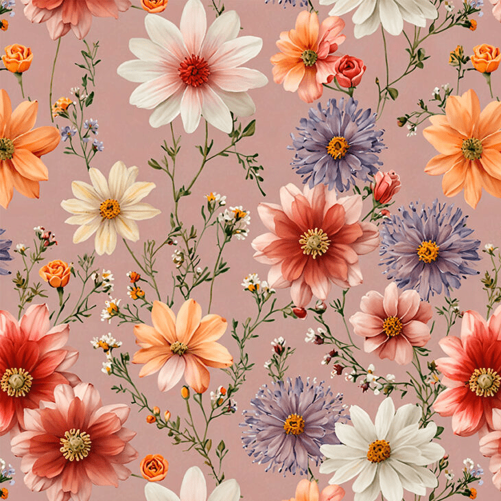 Tricoline Romance Floral