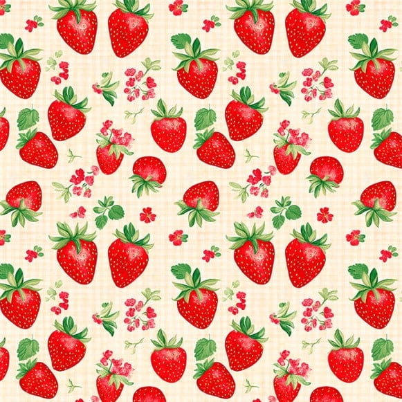 Tricoline Frutas Moranguinhos Doces