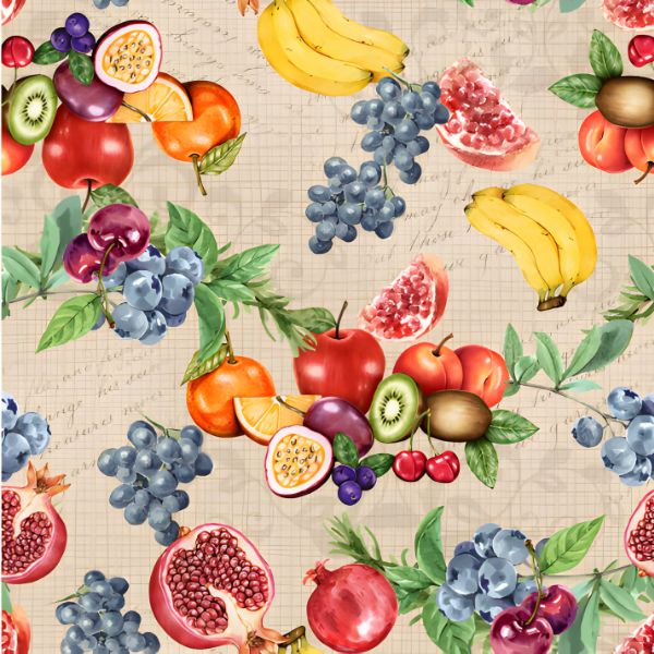 Tricoline Frutas na Mesa