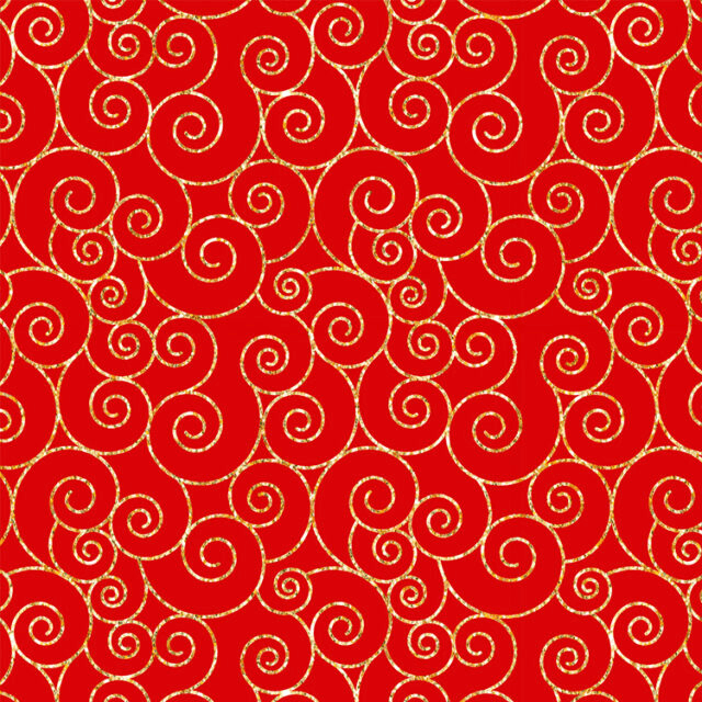 Tricoline Arabesco Luxo Natalino Vermelho 