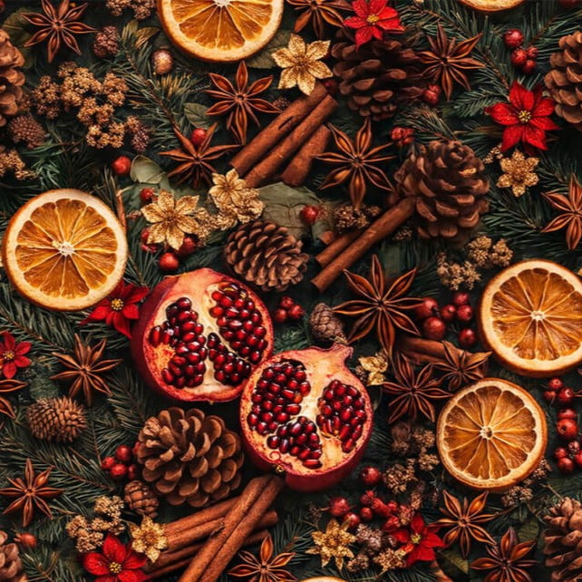 Tricoline Digital Frutos do Natal