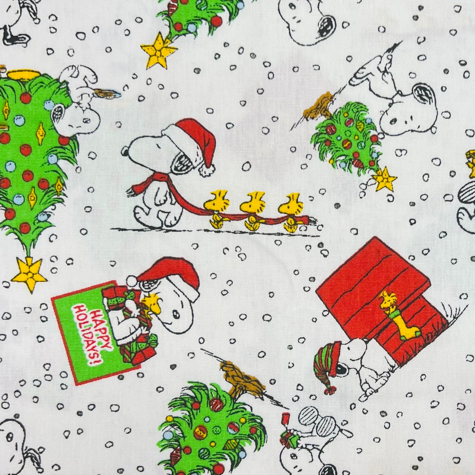 Tricoline Natal Snoopy na Neve