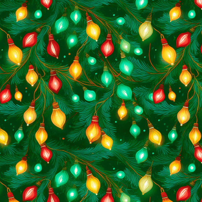 Tricoline Pisca-Pisca de Natal