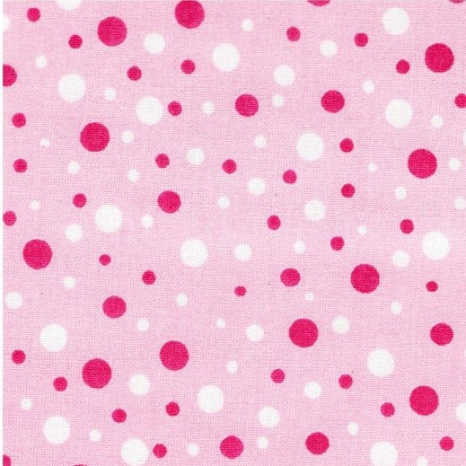 Tricoline Poa Rosa e Branco