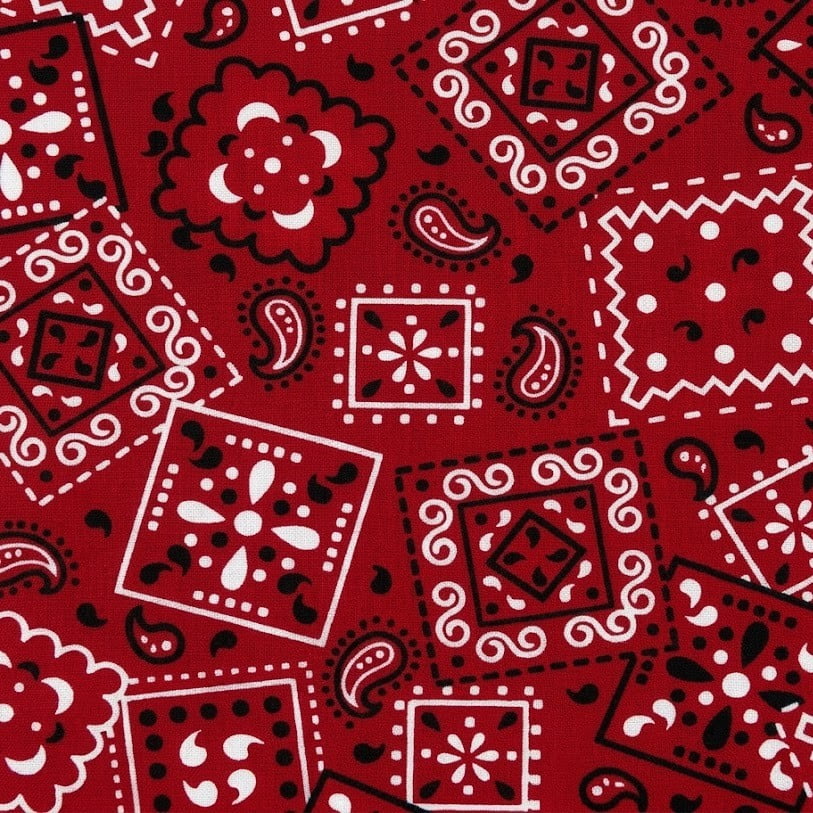 Tricoline Bandana Vermelha e Pasley