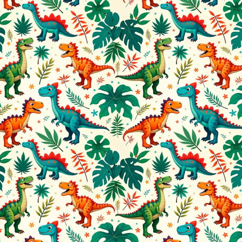 Tricoline Digital Dino Aventura Tropical