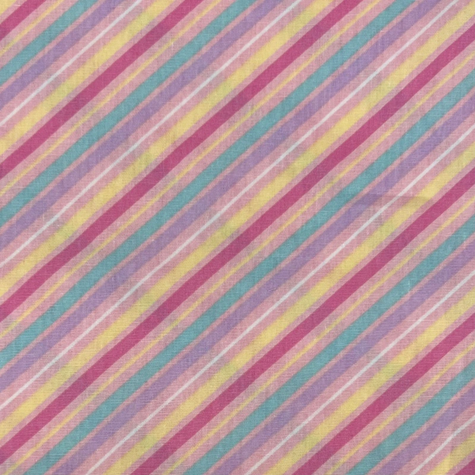 Tecido Tricoline Estampa Digital Xadrez Diagonal Candy Color