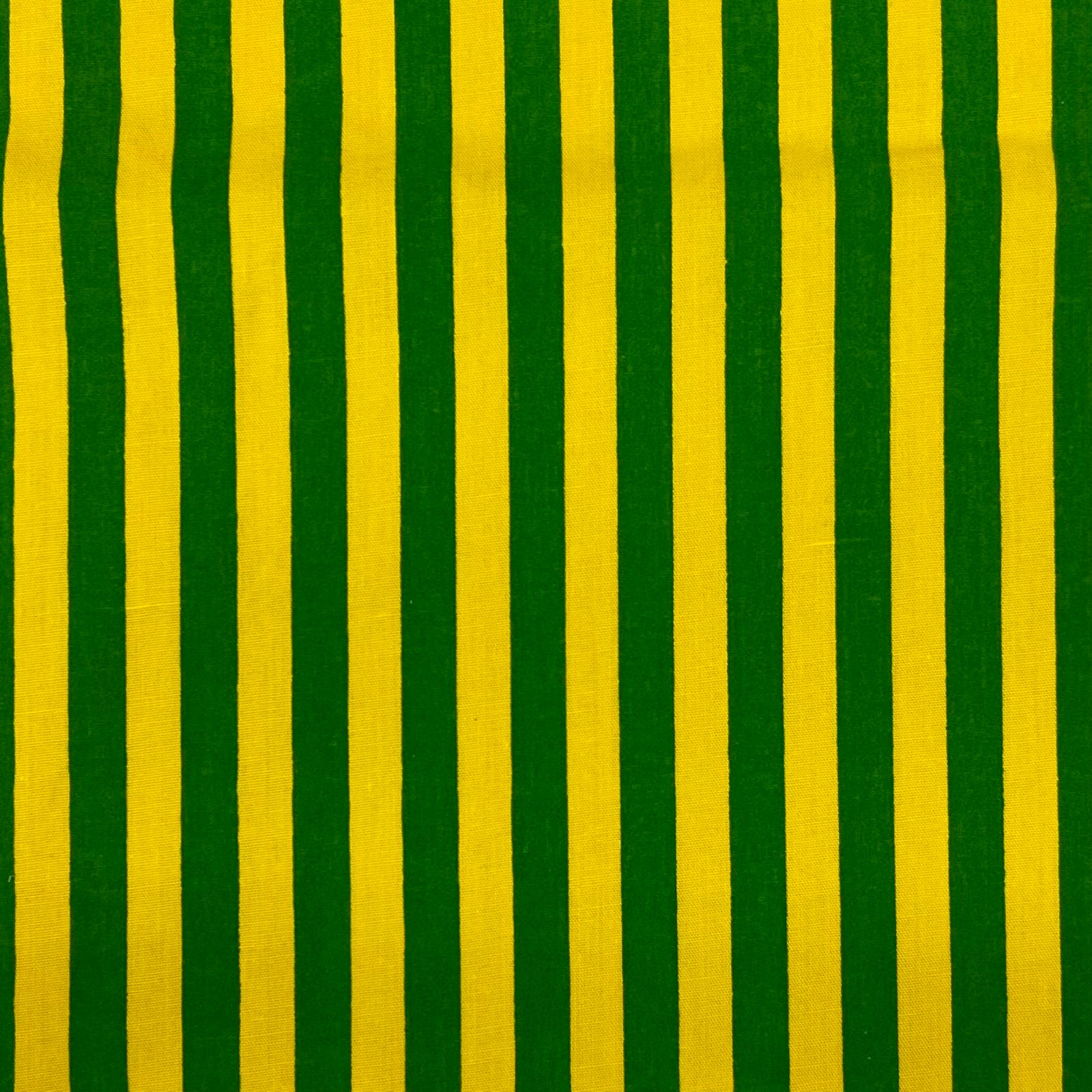 Tricoline Listrada Verde e Amarelo Brasil LIQUIDA