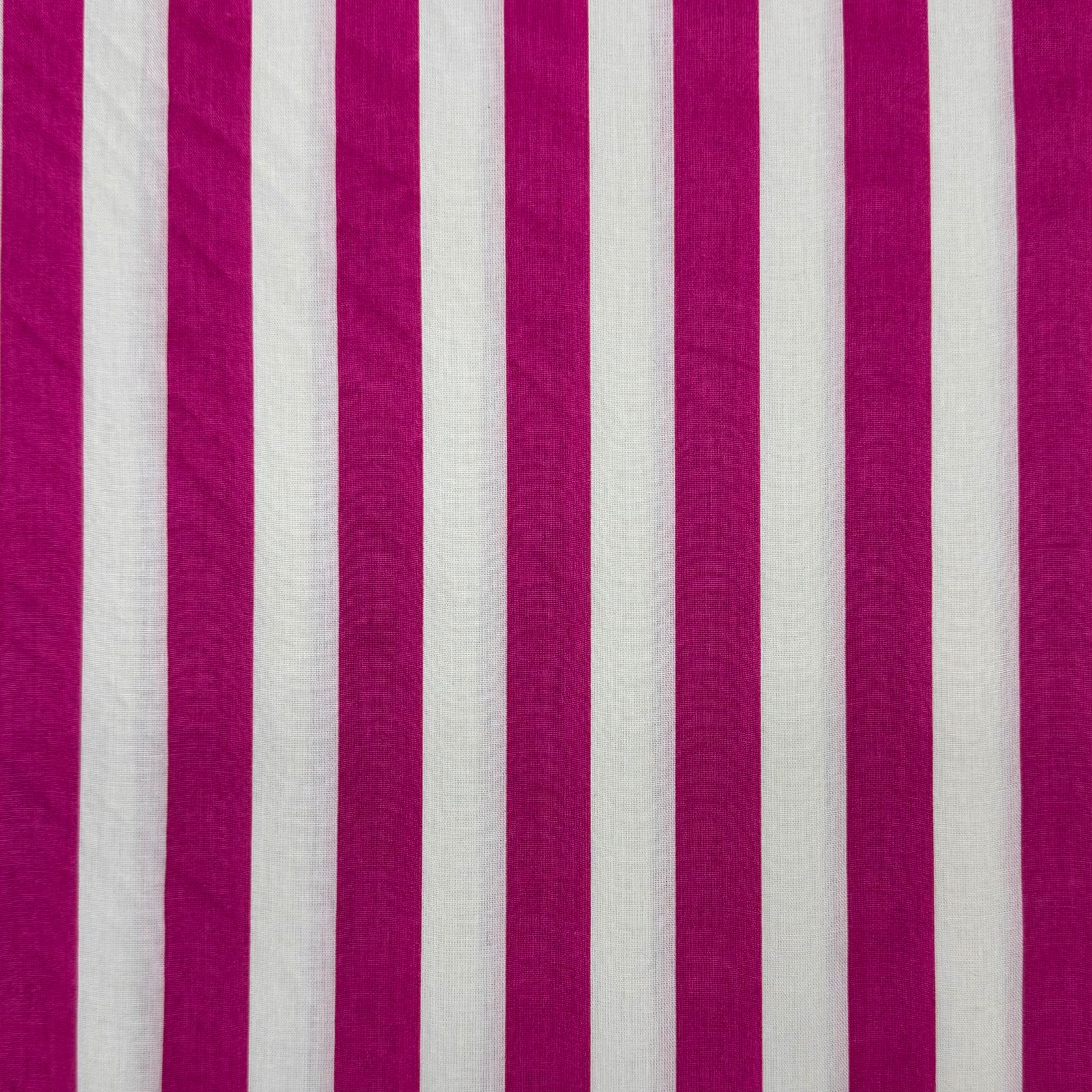 Tricoline Listrado Grosso Rosa Pink