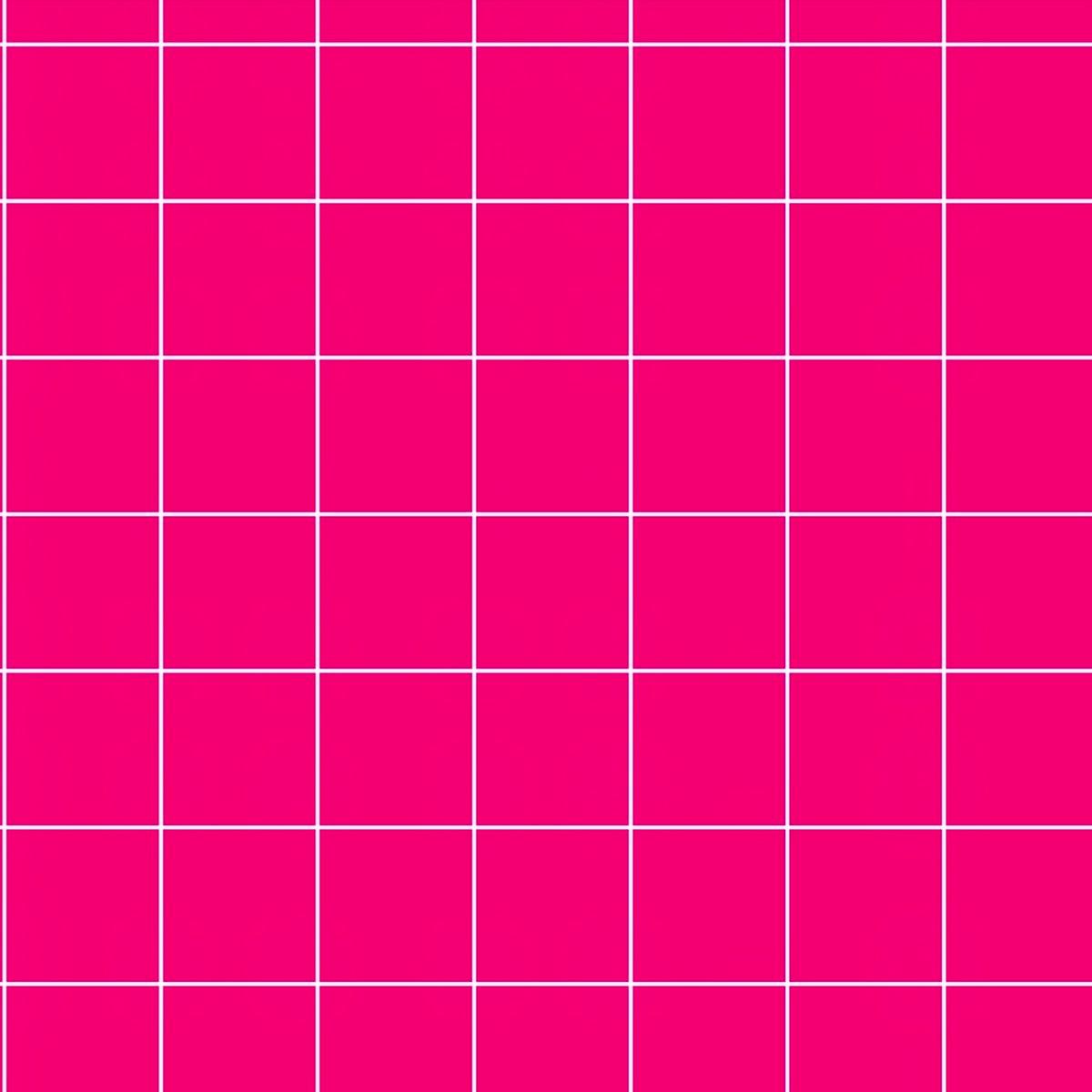 Tricoline Grid Rosa Pink