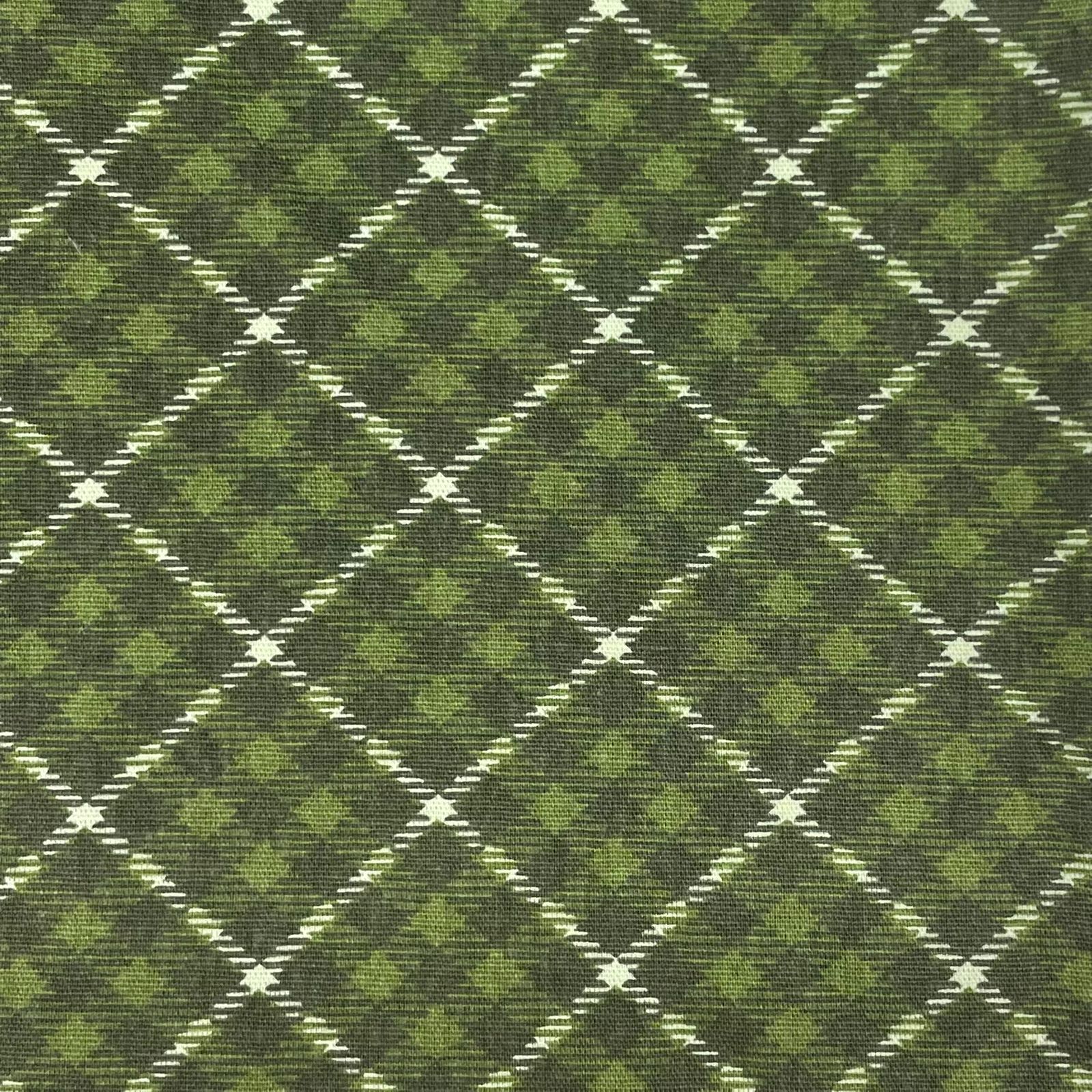 Tricoline Xadrez Diagonal Verde
