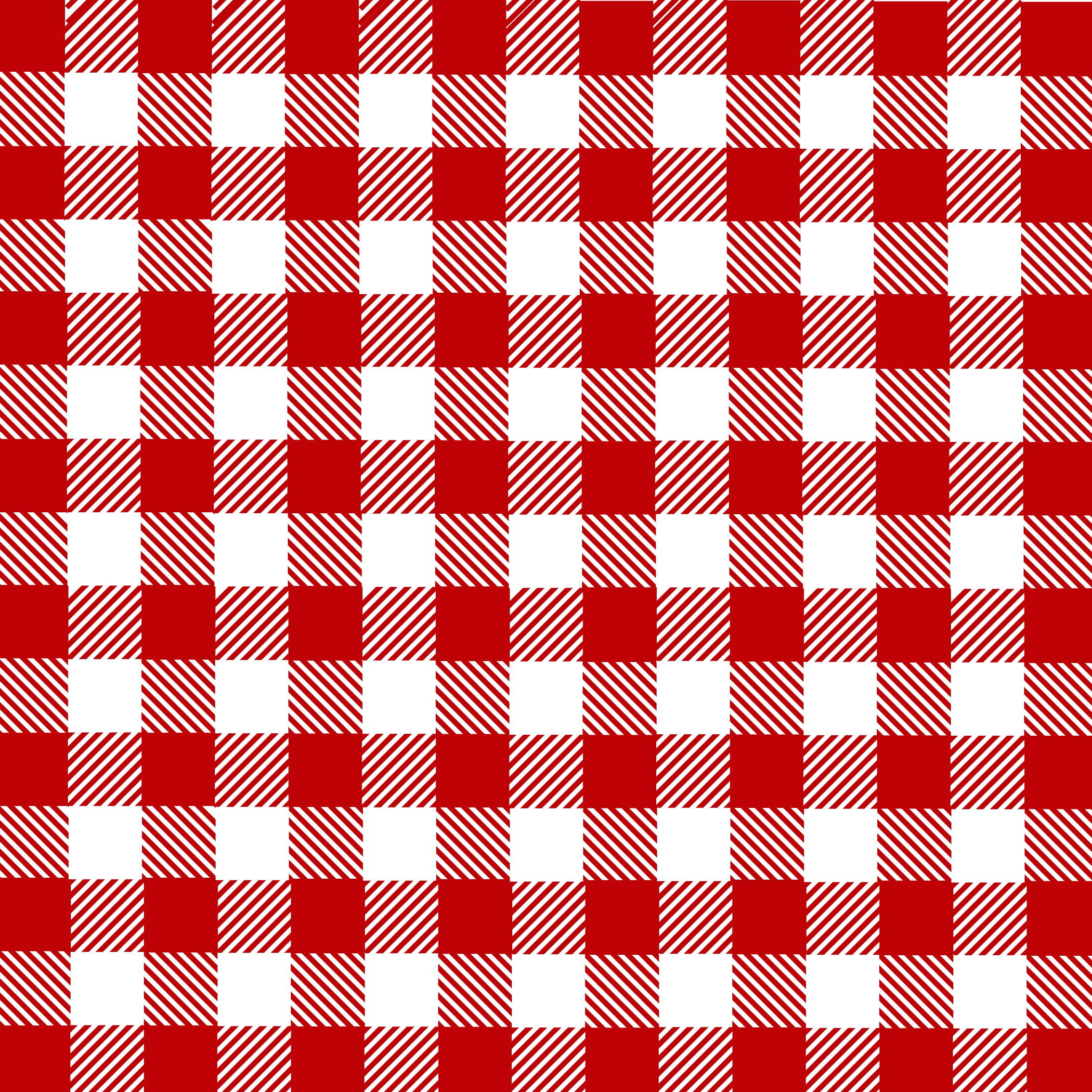 Tricoline Xadrez Pequeno Vermelho