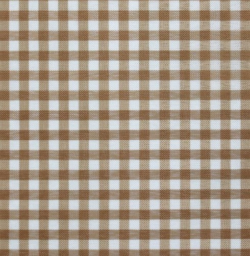 Xadrez Poliéster Médio Bege 