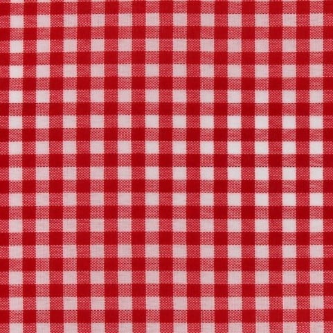 Xadrez Poliéster Médio Vermelho 